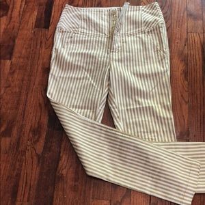 Free People stripe skinny pants